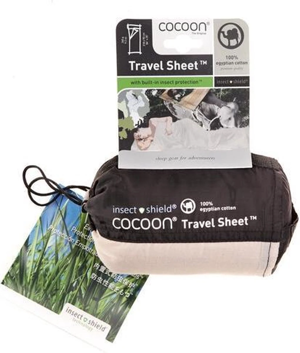 Cocoon TravelSheet - Lakenzak - Egyptisch Katoen - Beige 6 Cocoon TravelSheet - Lakenzak - Egyptisch Katoen - Beige - Afbeelding 4