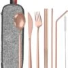 House Of Husk Reisbestek - Reis Bestekset - Chopsticks - Metalen Rietjes Met Borstel - Lepel - Vaatwasserbestendig - RVS - 7 Delig - Rose Goud 1 House Of Husk Reisbestek - Reis Bestekset - Chopsticks - Metalen Rietjes Met Borstel - Lepel - Vaatwasserbestendig - RVS - 7 Delig - Rose Goud -Outdoor Camping Winkel 1027x1200 2