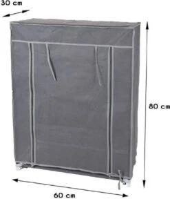 Merkloos GARDEROBE KAST - 3 SCHAPPEN - 60X30X80 CM -Outdoor Camping Winkel 1030x1200