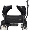 Deryan Luxe Sandy Bolderkar - Duo Buggy - Tandem Buggy - Opvouwbaar - Inklapbare Bolderwagen - Duo Kinderwagen - Zwart -Outdoor Camping Winkel 1067x1200