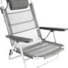 Bo-Camp Beach Chair - Monaco - Aluminium - Grijs -Outdoor Camping Winkel 1070x1200