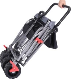 AREBOS Handkar | Transportwagen | Apparatuurwagen | Opvouwbaar | Duwstang| Zwart -Outdoor Camping Winkel 1082x1200 4