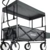 Monzana Bolderkar Opvouwbaar - 100 Liter - Met Afneembaar Dak Grijs -Outdoor Camping Winkel 1084x1200 1