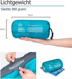 Naturehike® 3D Luchtmatras Premium - Comfortabel R-waarde 2.0 - Extra Dikke Slaapmat - Luchtbed Kamperen - Opblaasbaar Matras - Lichtgewicht - Outdoor - Camping -Outdoor Camping Winkel 1095x1200 3