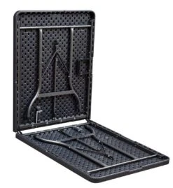 ERRO Vouwtafel - Wickerlook - 180x74cm - Zwart -Outdoor Camping Winkel 1102x1200 2