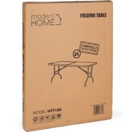 Inklapbare Tafel - Opklaptafel - 180x70x73,5 Cm - Wit -Outdoor Camping Winkel 1117x1200