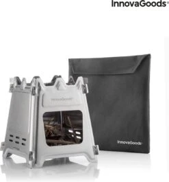 Innovagoods INKLAPBARE STALEN CAMPINGOVEN FLAMET - Camping Oven - Mini Oven - Camping Oventje - Oventje Camping - Mini Oven Vrijstaand - Mini Oventje -Outdoor Camping Winkel 1120x1200 1