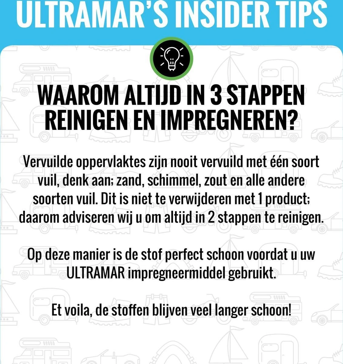 Ultramar - Sprayhood & Tent Shampoo - 1L - Tentdoekreiniger - Voor Bootkap, Tent, Cabriodak, Zonwering - Tentonderhoud - Bootonderhoud - Schoonmaakmiddel 6 Ultramar - Sprayhood & Tent Shampoo - 1L - Tentdoekreiniger - Voor Bootkap, Tent, Cabriodak, Zonwering - Tentonderhoud - Bootonderhoud - Schoonmaakmiddel - Afbeelding 4