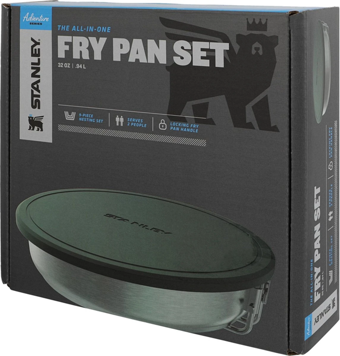 Stanley The All-In_One Fry Pan Set 1 L - Campingkookset - Stainless Steel 5 Stanley The All-In_One Fry Pan Set 1 L - Campingkookset - Stainless Steel - Afbeelding 3