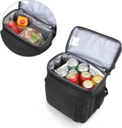 Koeltas Rugzak (28L) - Geschikt Voor 16 Blikjes - Lunchtas Voor Dames En Heren - Zwart -Outdoor Camping Winkel 1146x1200 1