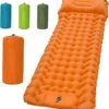 LVNRIDS Isomat, Zelfopblazend, Ultralicht, Luchtmatras, Camping, Zelfopblaasbaar, Opblaasbaar Matras, 3,9 Inch Dik, Met Voetperspomp En Kussen, Voor Camping, Reizen, Outdoor, Wandelen, Strand, Oranje -Outdoor Camping Winkel 1153x1200 3