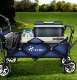 Tresko- Bolderkar, Grijs, Opvouwbaar, Met Dakje, Geschikt Tot 80 Kg - Bolderwagen - Kinderenvervoer - Bolderkarren - Tuinkar - Kinderwagen -Outdoor Camping Winkel 1153x1200 4