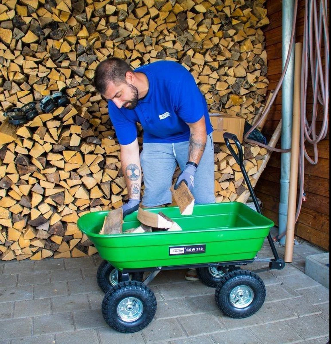 Güde Tuinkar GGW 250 - Max. 250 Kg - 75L - Stabiel Met Kantelfunctie 4 Güde Tuinkar GGW 250 - Max. 250 Kg - 75L - Stabiel Met Kantelfunctie - Afbeelding 2