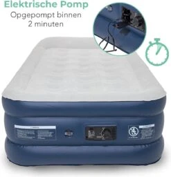 LifeGoods Luchtbed - 1 Persoons - Met Ingebouwde Pomp - Incl. Draagtas En Reparatiekit -Outdoor Camping Winkel 1159x1200 5