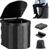 KNGZ Outdoor Gear – Camping Toilet – Nieuw Model – Biologisch Afbreekbare Zakjes – Opvouwbare Camping Toilet Met Deksel – Camping Toilet Hoge Zit – Draagbare WC Emmer Volwassen – Draagbaar Mobiel Potje – Nachtemmer – Opvouwbaar Toilet – Kamperen -Outdoor Camping Winkel 1159x1200 6
