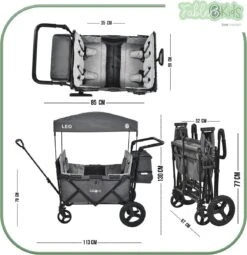 FableKids LEO X4Plus Opvouwbare Wagen Met Dak Fossil Grey 22 FableKids LEO X4Plus Opvouwbare Wagen Met Dak Fossil Grey -Outdoor Camping Winkel 1161x1200 5