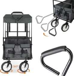 Monzana Bolderkar Opvouwbaar - 100 Liter - Met Afneembaar Dak Grijs 24 Monzana Bolderkar Opvouwbaar - 100 Liter - Met Afneembaar Dak Grijs -Outdoor Camping Winkel 1180x1200 3