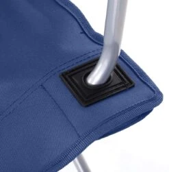 Set Van 2 Opvouwbare Campingstoelen, Klapstoelen Voor Buiten, Comfortabel, Met Armleuningen En Bekerhouders, Stabiel Frame, Draagvermogen 120 Kg - Blauw -Outdoor Camping Winkel 1183x1200