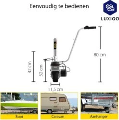 Luxiqo® Elektrisch Neuswiel – Gemotoriseerd Neuswiel – Caravan Mover – Neuswiel Mover – Caravan Neuswiel – Trailer Verplaatser – Elektrische Aanhanger – 350 W – Tot 2270 KG -Outdoor Camping Winkel 1189x1200 9