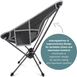 Smartpeas Camping Stoel Van Stevig 600D Polyester En Aluminium - Lichtgewicht En Opvouwbaar - Camping Gadget Inclusief Zijzakken +Plus: Strandmat & Draagtas -Outdoor Camping Winkel 1195x1200