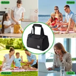 Brisby 4 Laags Geïsoleerde Koeltas - Lunchtas 10 Liter - Zwart -Outdoor Camping Winkel 1197x1200 15