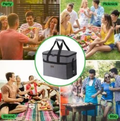 Packaway 4 Laags Geïsoleerde Koeltas - Lunchtas 30 Liter - Grijs -Outdoor Camping Winkel 1197x1200 22
