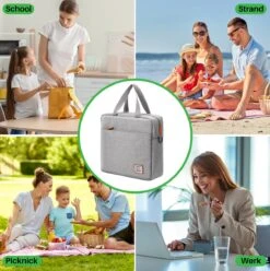 Brisby 4 Laags Geïsoleerde Koeltas - Lunchtas 7 Liter - Lichtgrijs 12 Brisby 4 Laags Geïsoleerde Koeltas - Lunchtas 7 Liter - Lichtgrijs -Outdoor Camping Winkel 1197x1200 24
