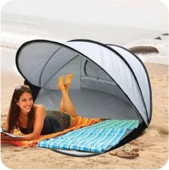 Deryan Luxe Pop Up Strandtent XXL - Anti-UV 50+ - Zilver -Outdoor Camping Winkel 1197x1200 28