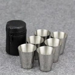 6x Rvs Shot Bekertjes - Borrelglaasjes - Thee/ Koffie Beker - Shotjes Met Leren Case - Bekers 30 ML -Outdoor Camping Winkel 1197x1200 35