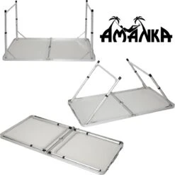 Aluminium Kampeertafel 120x60cm - Campingtafel Inklapbaar - 3-voudig Verstelbare Vouwtafel Antraciet 15 Aluminium Kampeertafel 120x60cm - Campingtafel Inklapbaar - 3-voudig Verstelbare Vouwtafel Antraciet -Outdoor Camping Winkel 1198x1200