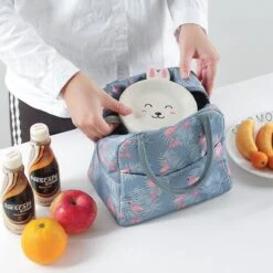 Koeltas - Lunchtas - Volwassenen En Kinderen - Compact & Handig: Zomer - Picknick -School - Lunch - Werk - Grijs Flamingo -Outdoor Camping Winkel 1198x1200 3