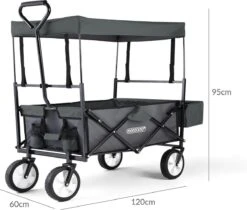 Monzana Bolderkar Opvouwbaar - 100 Liter - Met Afneembaar Dak Grijs 19 Monzana Bolderkar Opvouwbaar - 100 Liter - Met Afneembaar Dak Grijs -Outdoor Camping Winkel 1200x1020 4