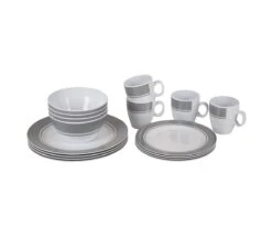 Bo-Camp - Servies - Classic - 16-Delig - Wit/Grijs 11 Bo-Camp - Servies - Classic - 16-Delig - Wit/Grijs -Outdoor Camping Winkel 1200x1050 12