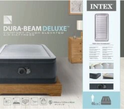 Intex Luchtbed - 1-Persoons - 99 X 191 X 46 Cm - Grijs - Met Ingebouwde Pomp, Hoeslaken Antraciet En Reparatieset -Outdoor Camping Winkel 1200x1054 1