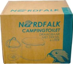 NordFalk Draagbaar Campingtoilet 6 Liter - Camping Toilet Met Binnenemmer - Incl. Deksel En Rolhouder -Outdoor Camping Winkel 1200x1063 4