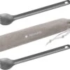 Navaris 2x Spork Met Extra Lange Handgreep - Set Van 2 - Campingbestek Van Titanium - Bestek Voor Onderweg - Lichtgewicht - Inclusief Bewaarzakje -Outdoor Camping Winkel 1200x1074 5