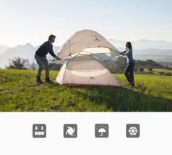 Cloud Up 3 Upgraded - Naturehike® - Tent 3 Persoons - Lichtgewicht Tent - Incl. Grondzeil - 20D 4000MM - Outdoor Kampeertent - Waterdicht - Hiking & Wandelen -Outdoor Camping Winkel 1200x1080 2