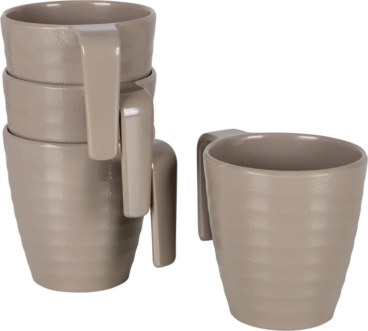 Bo-Camp Servies - Campingbord - Stone - 16-Delig - Beige 5 Bo-Camp Servies - Campingbord - Stone - 16-Delig - Beige - Afbeelding 3