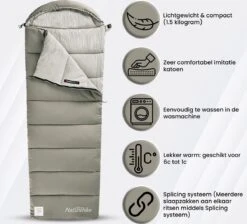 Naturehike® Slaapzak Katoen - 6 Tot 1 Graden - Slaapzakken Volwassenen - 220*80cm - 4 Seizoenen Slaapzak Lente, Zomer, Herfst & Winter - Lichtgewicht & Waterdicht -Outdoor Camping Winkel 1200x1087 3