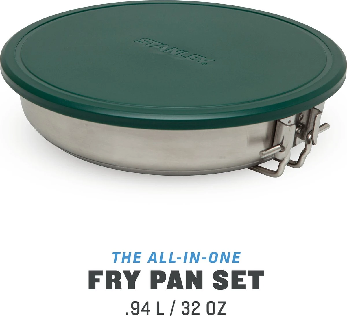 Stanley The All-In_One Fry Pan Set 1 L - Campingkookset - Stainless Steel 4 Stanley The All-In_One Fry Pan Set 1 L - Campingkookset - Stainless Steel - Afbeelding 2
