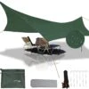 Merkloos BRGOOD Tarps - Shelter - Rechthoek - 240*220cm - Waterdicht - Met Scheerlijnen En Haringen - Geen Stokken - Voor Kamperen - Groen -Outdoor Camping Winkel 1200x1098 2