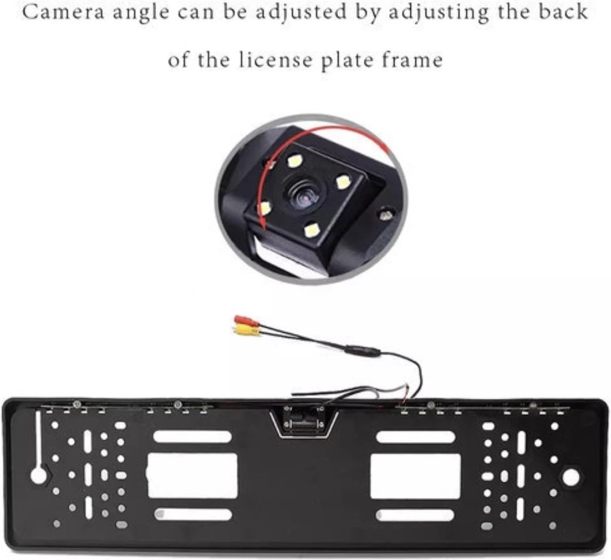 Draadloos Achteruitrijcamera 170 Graden Kijkhoek/Parkeerhulp/LED/Nachtzicht + Kentekenplaat Houder + Draadloos Module 12 Draadloos Achteruitrijcamera 170 Graden Kijkhoek/Parkeerhulp/LED/Nachtzicht + Kentekenplaat Houder + Draadloos Module - Afbeelding 10