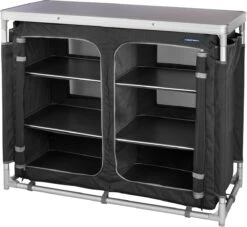 Campart Campingkeuken KI-0734 - Campingkast Groot - 4 Verstelbare Poten - Opvouwbaar En Lichtgewicht - Inclusief Opbergtas - Grijs -Outdoor Camping Winkel 1200x1105 2