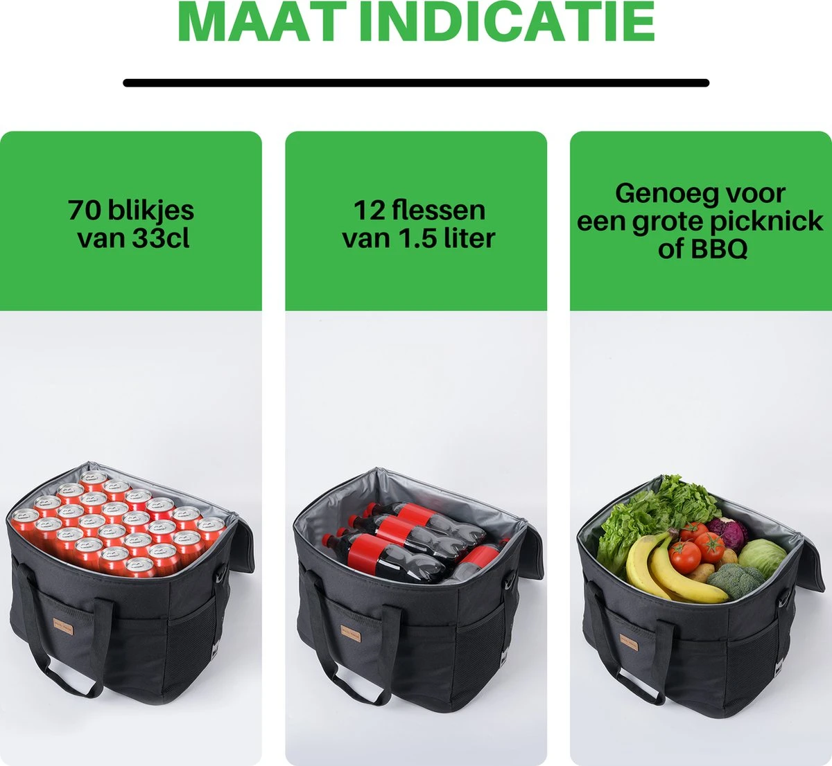 Packaway 4 Laags Geïsoleerde Koeltas - Lunchtas 40 Liter - Zwart 7 Packaway 4 Laags Geïsoleerde Koeltas - Lunchtas 40 Liter - Zwart - Afbeelding 5