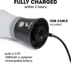 Favour L0717 Camping Lamp Oplaadbaar LED, 200 Lumen, IPX7 Waterdicht, Drijvend, Schokbestendig, Draagbare Kampeerlamp, Tentlamp, Vislamp, Geïntegreerde Oplaadbare Batterij -Outdoor Camping Winkel 1200x1110 3