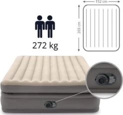 Intex Prime Comfort - Luchtbed - 2-Persoons - 152x203x51 Cm (BxLxH) - Grijs - Met Ingebouwde Motorpomp -Outdoor Camping Winkel 1200x1124 2