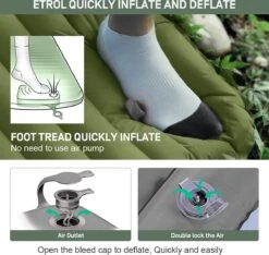 ETROL Camping Slaapmat-2-in-1 Zelfopblazende Kampeermat Met Kussen (78"x 28"), Lichtgewicht, Dik 4"compact Kussen, Geschikt Voor Zelfrijdende Reizen, Lekvrije, Waterdichte Tent -Outdoor Camping Winkel 1200x1135 4