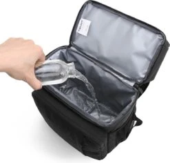 Koeltas Rugzak (28L) - Geschikt Voor 16 Blikjes - Lunchtas Voor Dames En Heren - Zwart -Outdoor Camping Winkel 1200x1148