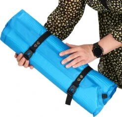 Springos Slaapmat | Zelfopblazend | 186 Cm | Inclusief Hoes & Hoofdkussen | Lichtblauw -Outdoor Camping Winkel 1200x1149 4