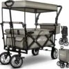 Tresko- Bolderkar, Grijs, Opvouwbaar, Met Dakje, Geschikt Tot 80 Kg - Bolderwagen - Kinderenvervoer - Bolderkarren - Tuinkar - Kinderwagen -Outdoor Camping Winkel 1200x1156 3